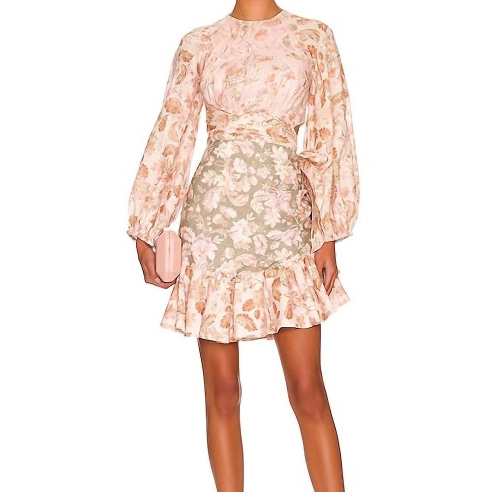 Zimmermann Lyre Wrap Billow mini dress